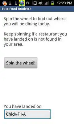 Play Fast Food Roulette