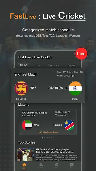 Play Fastlive: Live Cricket  and enjoy Fastlive: Live Cricket with UptoPlay