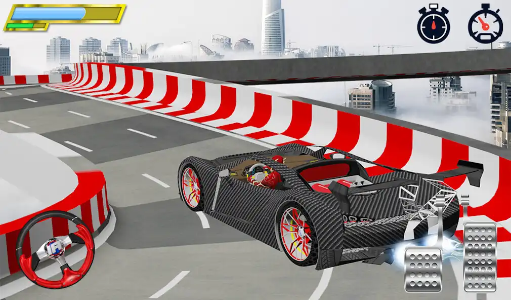 Play Fast Man Races Stunts Driving as an online game Fast Man Races Stunts Driving with UptoPlay