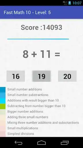 Play Fast Math 10 as an online game Fast Math 10 with UptoPlay