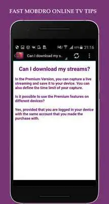 Play Fast Mobdro Online TV FreeTips
