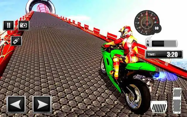 Play Fast Superhero Bike Stunt Racing