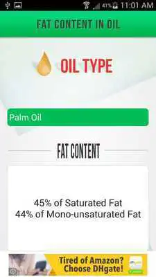 Play Fat Content in Oil