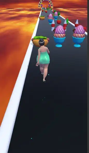 Play Fat Girl Run Girl Running Game as an online game Fat Girl Run Girl Running Game with UptoPlay