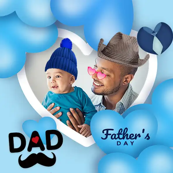Play Fathers Day Photo Frame 2023 as an online game Fathers Day Photo Frame 2023 with UptoPlay