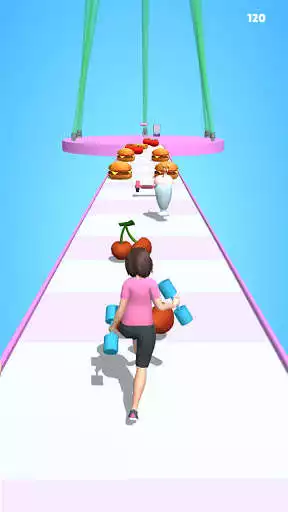 Play Fatty Run 3D as an online game Fatty Run 3D with UptoPlay