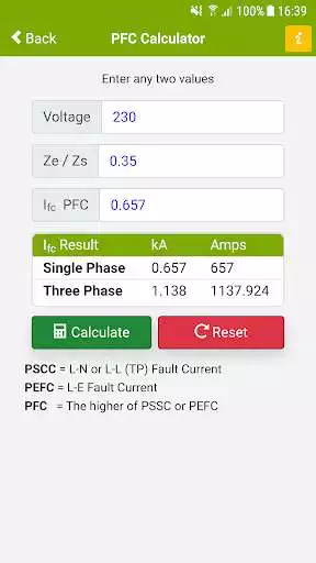 Play Fault Current Calculator PFC as an online game Fault Current Calculator PFC with UptoPlay