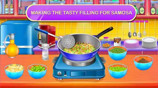Play Favourite Indian Samosa Recipe - Cooking Game as an online game Favourite Indian Samosa Recipe - Cooking Game with UptoPlay