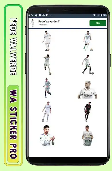 Play Fede Valverde - WA Sticker Pro as an online game Fede Valverde - WA Sticker Pro with UptoPlay
