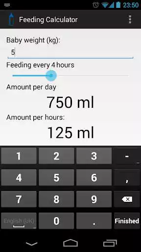 Play Feeding Calculator as an online game Feeding Calculator with UptoPlay
