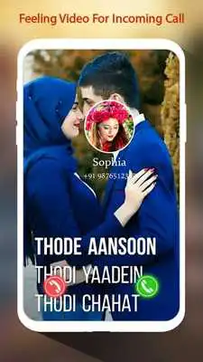 Play Feeling Video Ringtone For Incomming Call