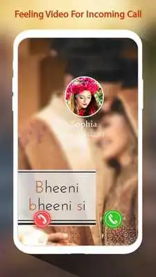 Play Feeling Video Ringtone For Incomming Call