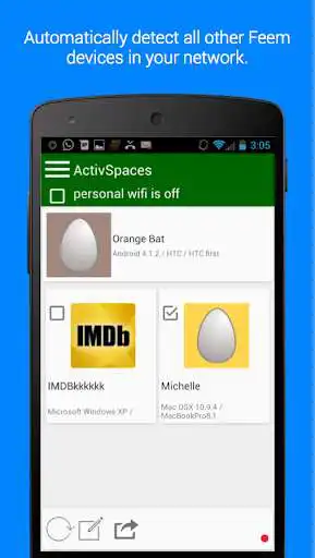Play Feem v3 Lite: WiFi File Share as an online game Feem v3 Lite: WiFi File Share with UptoPlay