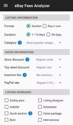 Play Fees Analyzer for eBay sellers  and enjoy Fees Analyzer for eBay sellers with UptoPlay