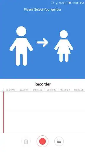 Play Female to male voice changer: male voice changer as an online game Female to male voice changer: male voice changer with UptoPlay