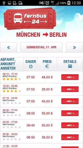 Play fernbus24 - Ihre Fernbus App as an online game fernbus24 - Ihre Fernbus App with UptoPlay