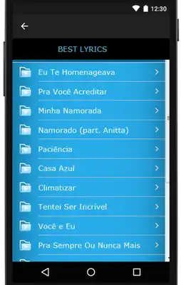 Play Ferrugem Songs  Lyrics, latest.