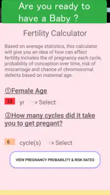 Play Fertility Calculator