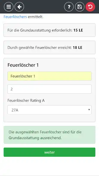 Play Feuerlöscher-Rechner ASR A2.2 as an online game Feuerlöscher-Rechner ASR A2.2 with UptoPlay
