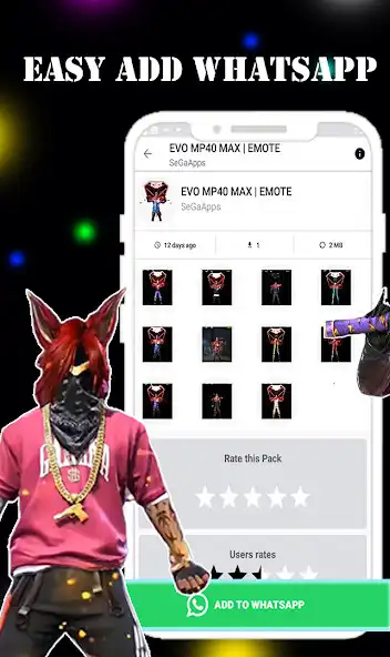 Play FFF FF- Animated Sticker as an online game FFF FF- Animated Sticker with UptoPlay