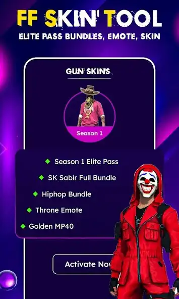 Play FFF FF Skin Tools  Elite Pas as an online game FFF FF Skin Tools  Elite Pas with UptoPlay