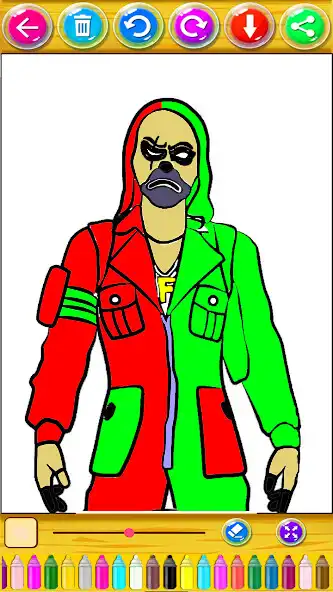 Play FFF Skin Drawing(FF color) as an online game FFF Skin Drawing(FF color) with UptoPlay