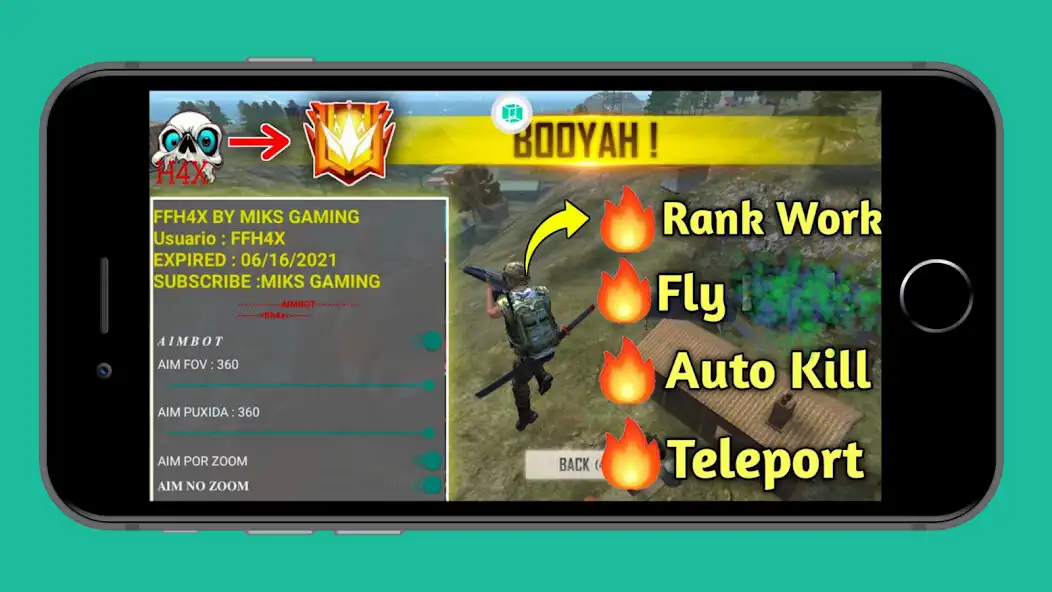 Play ffh4x mod menu  for f fire  and enjoy ffh4x mod menu  for f fire with UptoPlay