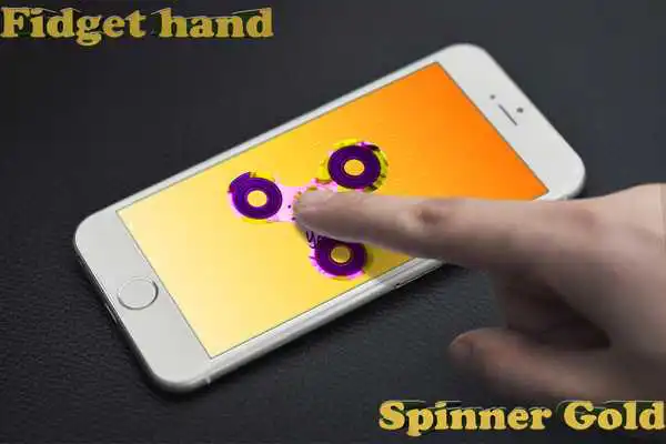 Play Fidget hand spinner gold Play Fidget hand spinner gold