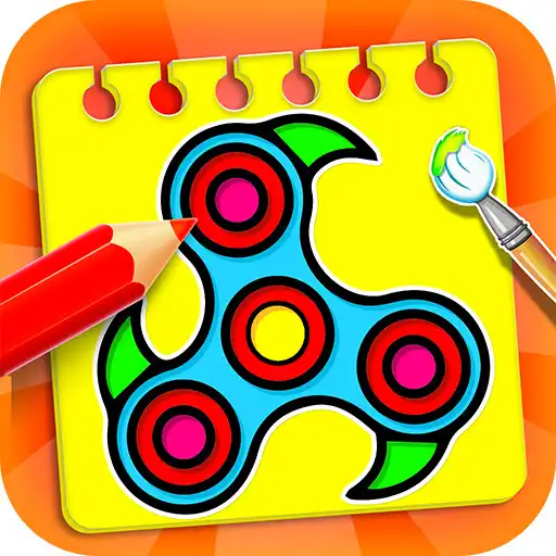 Play Fidget Spinner Coloring Book  Drawing Game APK