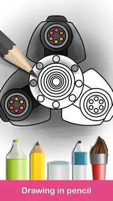 Play Fidget Spinner Coloring Books