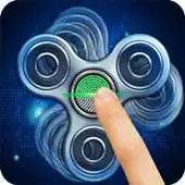 Free play online Fidget Spinner Fingerprint Lock screen wallpaper APK