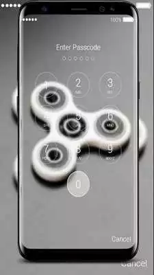 Play Fidget Spinner Fingerprint Lock screen wallpaper