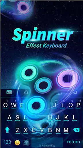 Play Fidget Spinner Keyboard Theme  and enjoy Fidget Spinner Keyboard Theme with UptoPlay