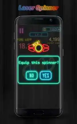 Play Fidget spinner laser glow