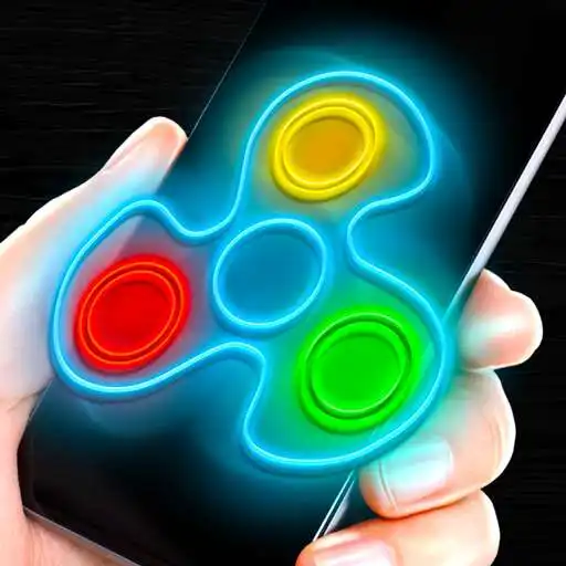 Run free android online Fidget spinner neon glow joke app APK
