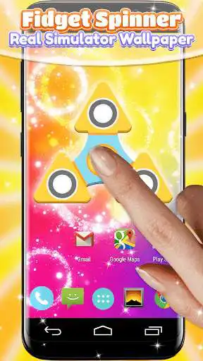 Play Fidget Spinner Real Simulator Wallpaper