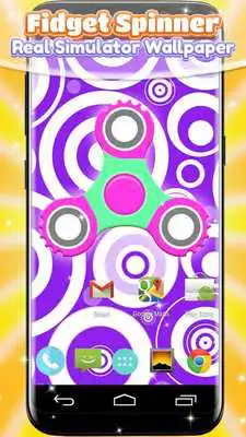 Play Fidget Spinner Real Simulator Wallpaper