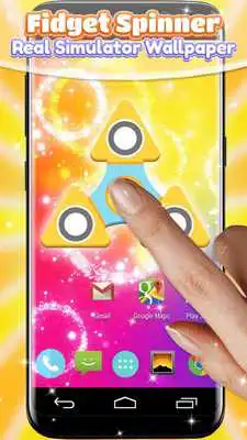 Play Fidget Spinner Real Simulator Wallpaper