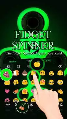 Play Fidget Spinner Tech ThemeEmoji Keyboard