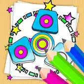 Free play online Fidget Spinner Toy Games Coloring Book APK
