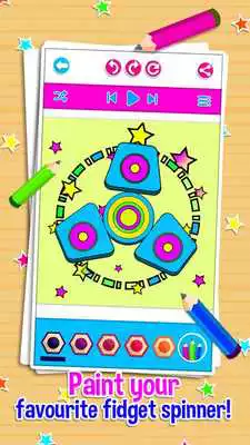 Play Fidget Spinner Toy Games Coloring Book