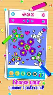 Play Fidget Spinner Toy Games Coloring Book