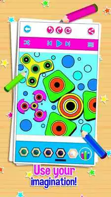 Play Fidget Spinner Toy Games Coloring Book