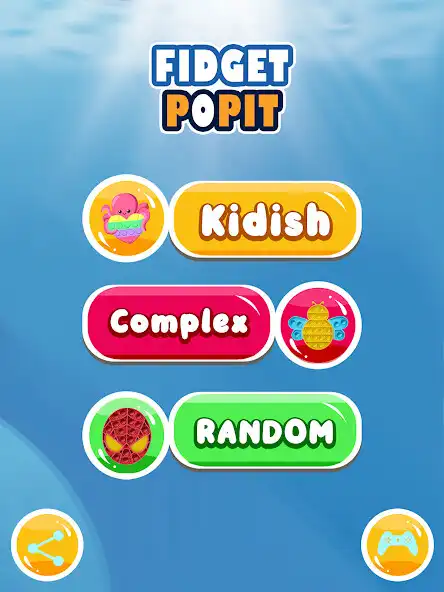 Play Fidget Toys 3D - Pop Fidget Cube Antistress  Calm  and enjoy Fidget Toys 3D - Pop Fidget Cube Antistress  Calm with UptoPlay