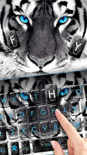 Play Fierce Tiger Eyes Keyboard Theme as an online game Fierce Tiger Eyes Keyboard Theme with UptoPlay