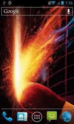 Play Fiery matchstick LWP