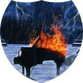Free play online Fiery music in the rain LWP APK