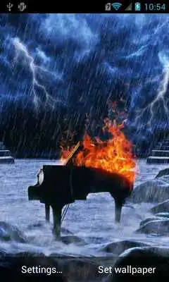 Play Fiery music in the rain LWP Play Fiery music in the rain LWP