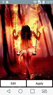 Play Fiery swing live wallpaper Play Fiery swing live wallpaper