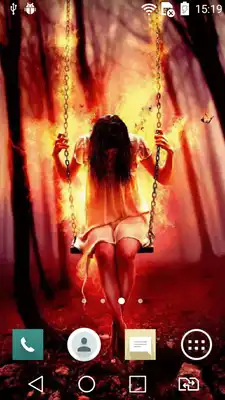 Play Fiery swing live wallpaper Play Fiery swing live wallpaper